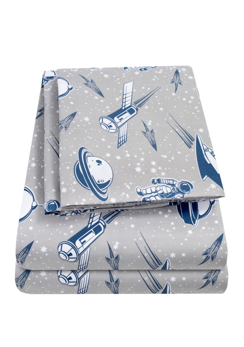 Space Ship Rocket Astronaut Kids Sheet Set
