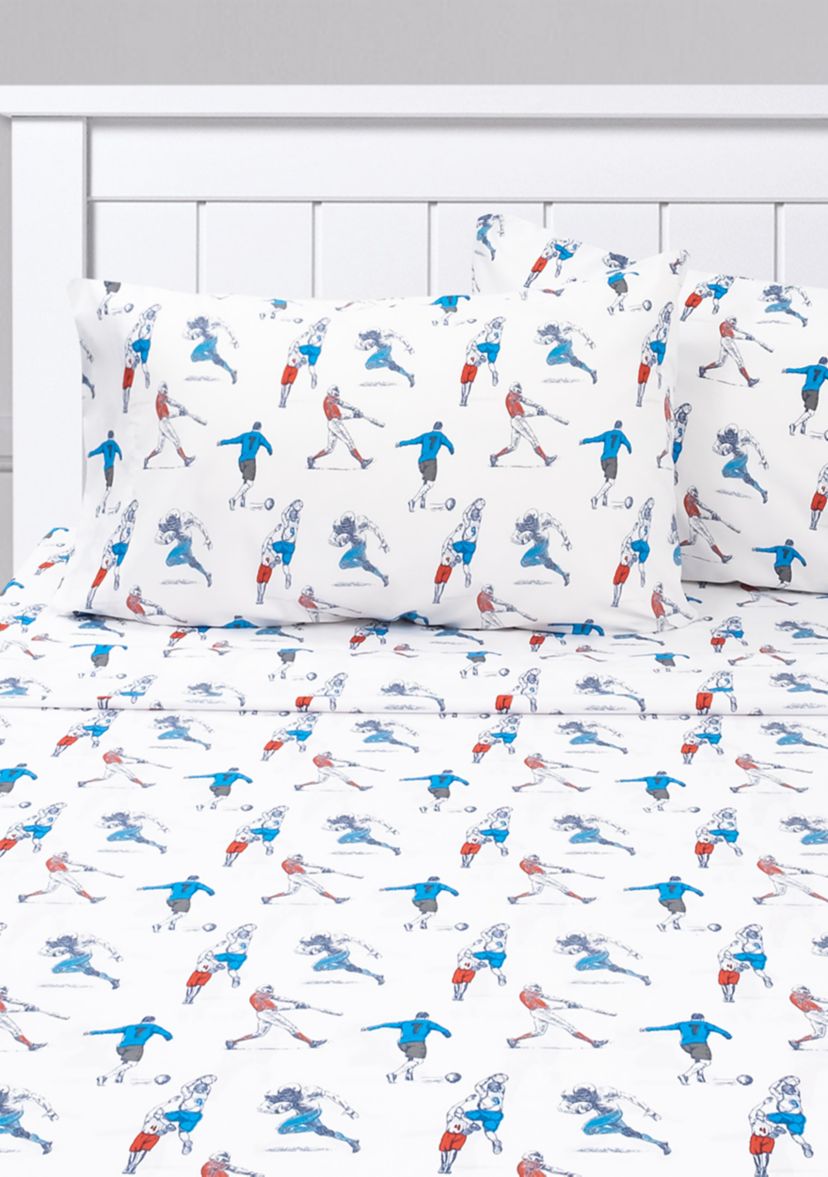 Sports Soccer Baseball, Football, Basketball Kids Sheet Set