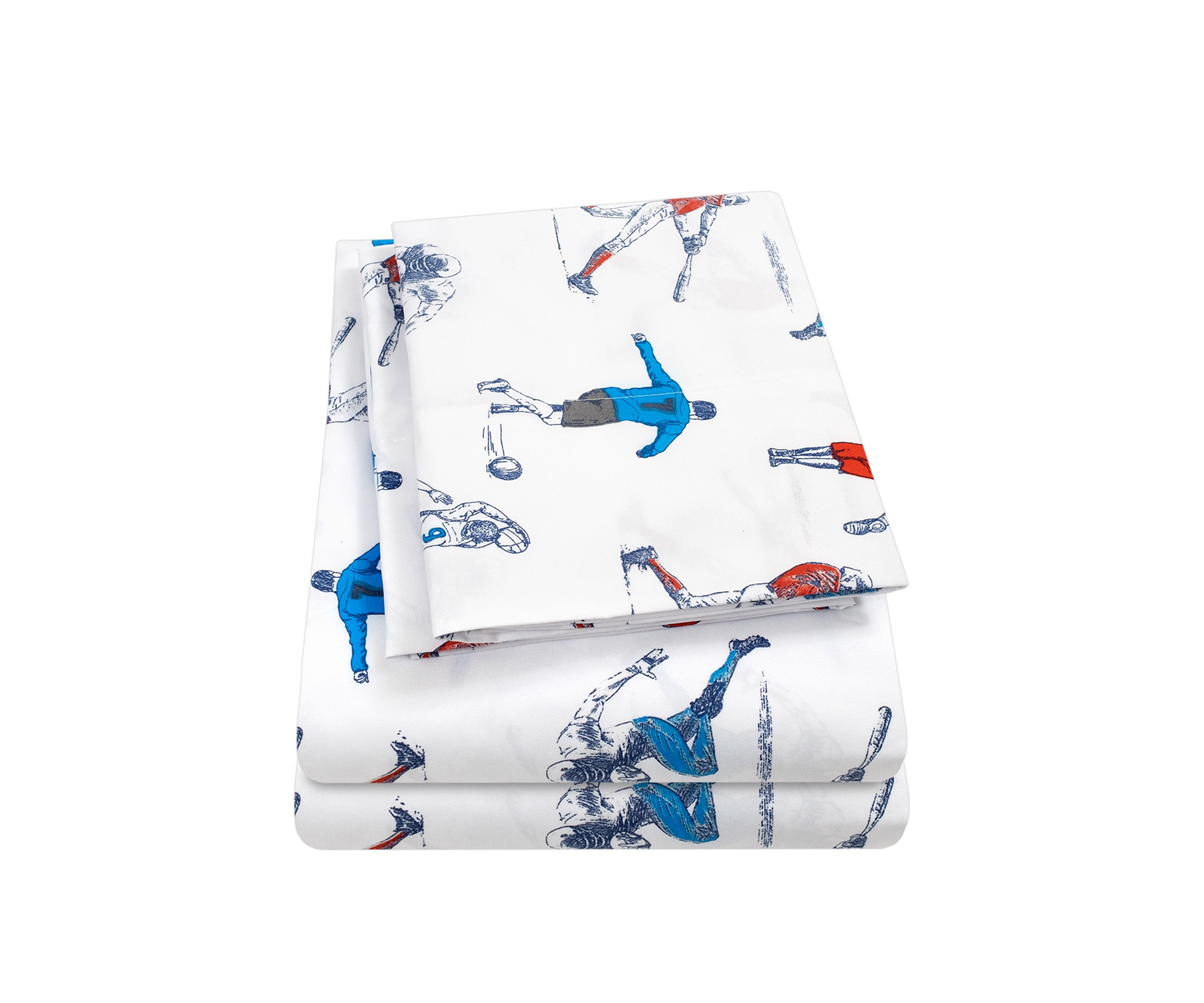 Sports Soccer Baseball, Football, Basketball Kids Sheet Set