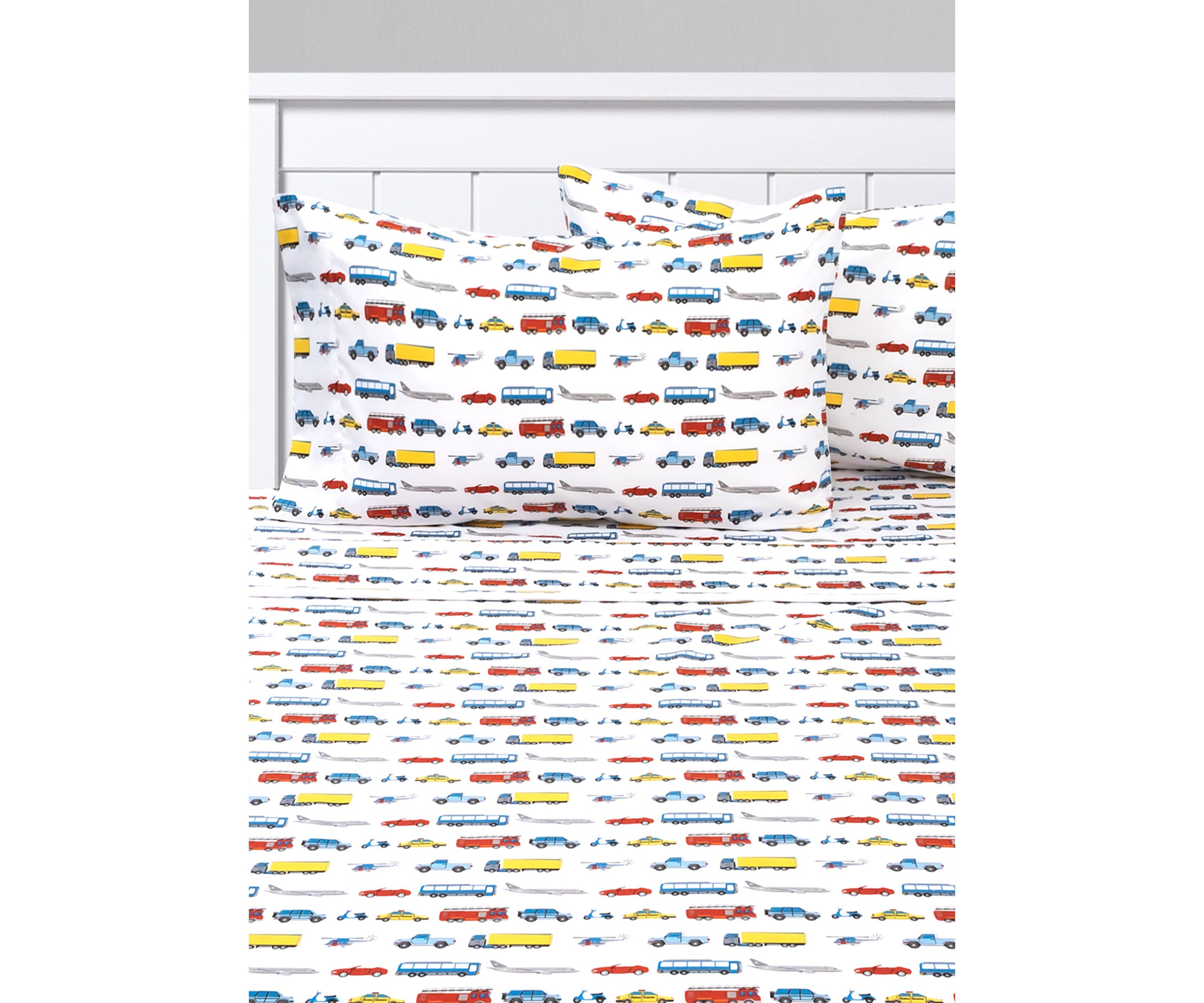 Transportation Cars, Trucks, Planes Buses Kids Sheet Set