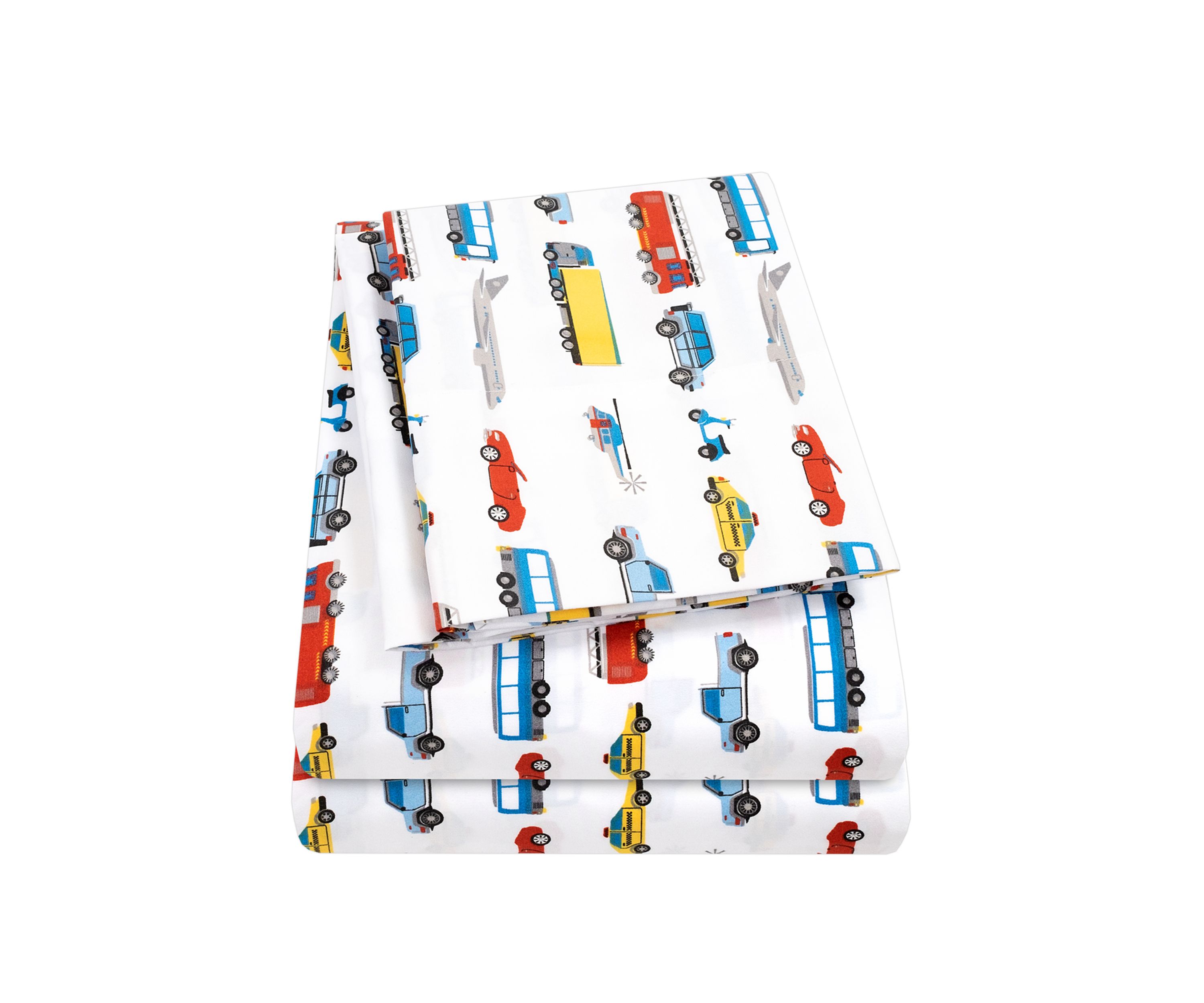 Transportation Cars, Trucks, Planes Buses Kids Sheet Set