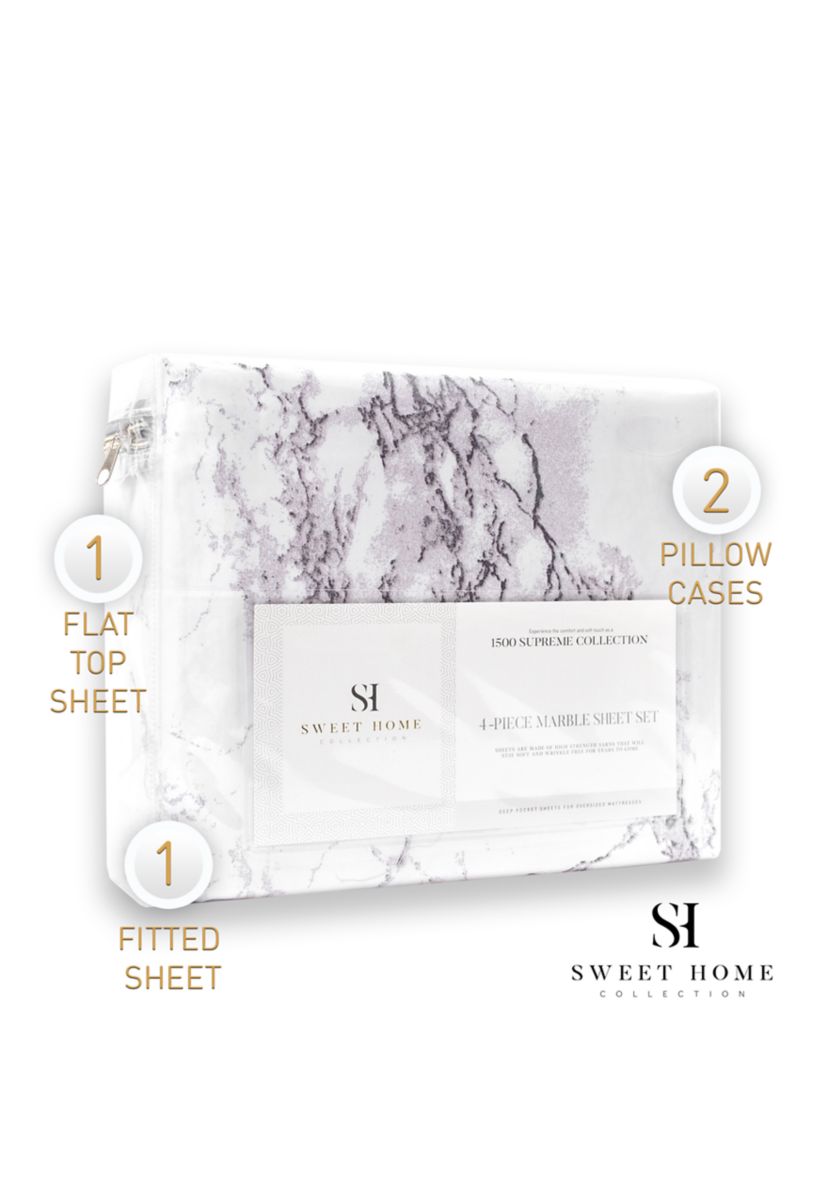 Marble Print Sheet Set