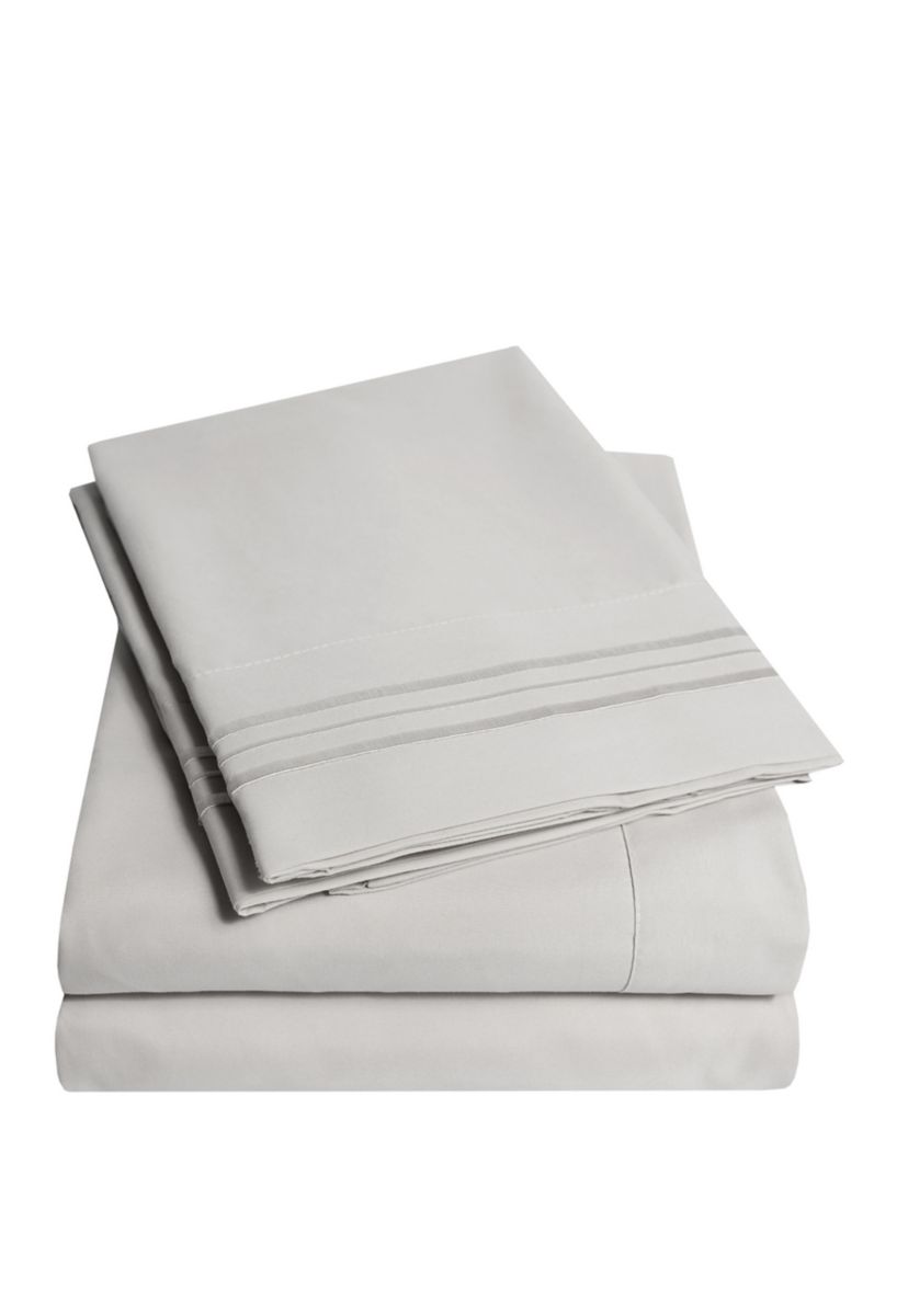 1800 Series 4 Piece Deep Pocket Bed Sheet Set