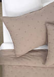 Fairmont Dot Stitch Vintage Washed Quilt & Pillow Sham Set