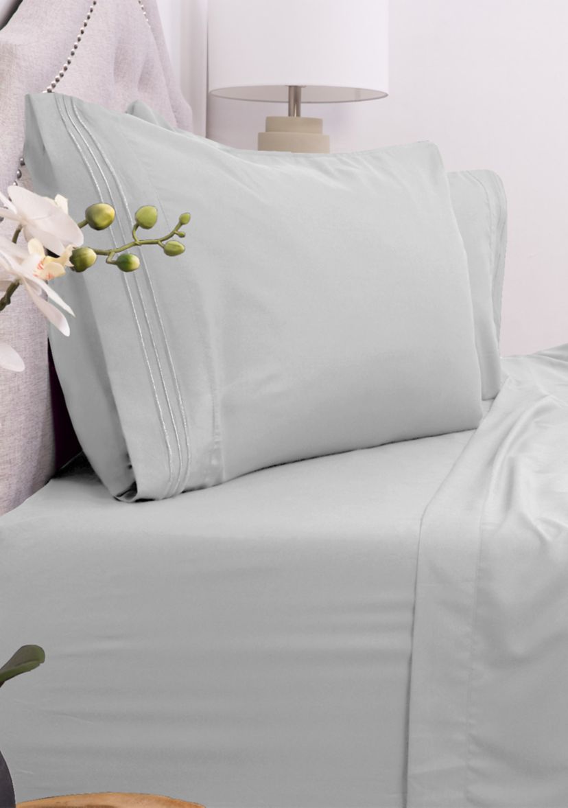 1800 Series 4 Piece Deep Pocket Bed Sheet Set