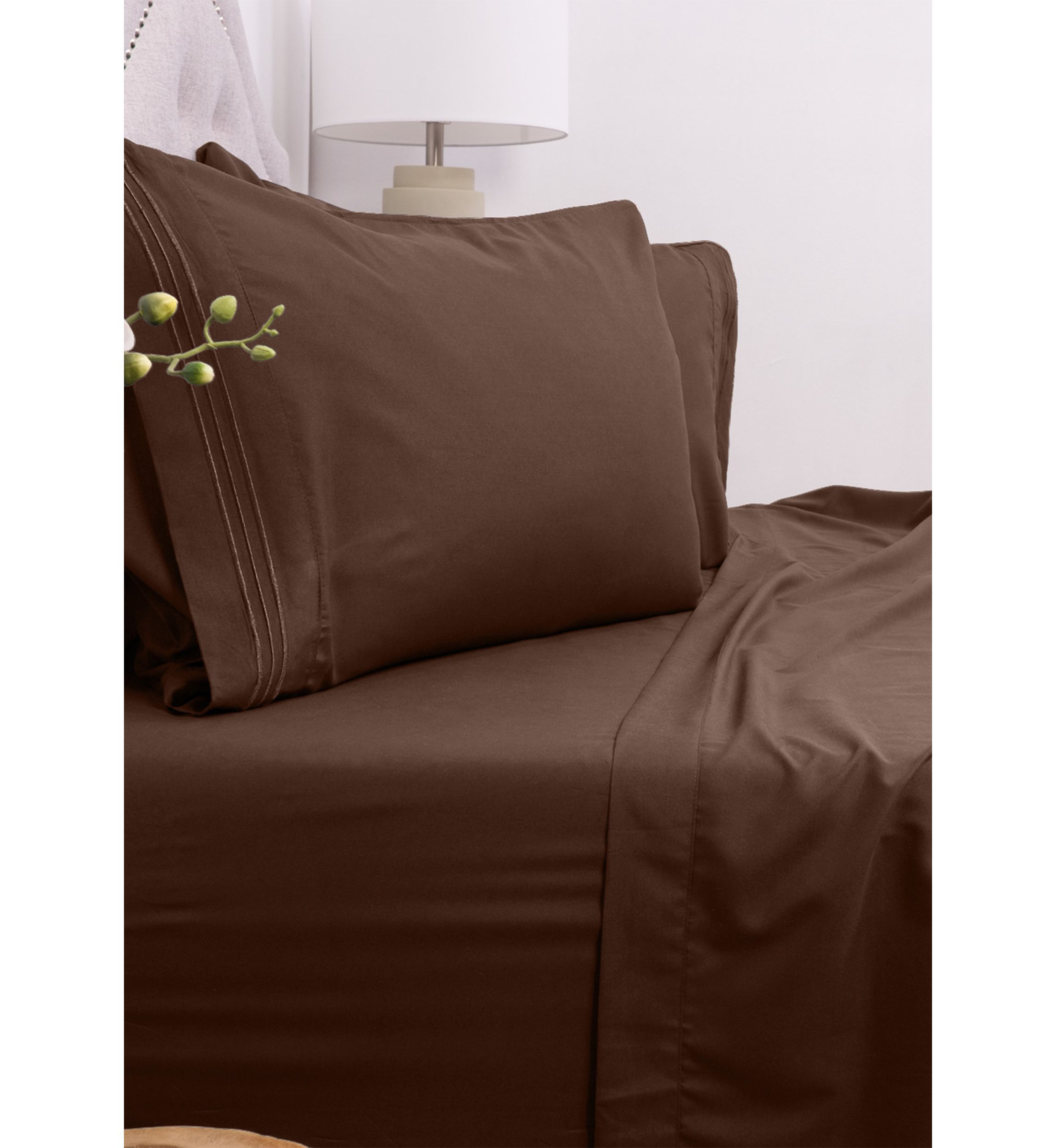 1800 Series 4 Piece Deep Pocket Bed Sheet Set