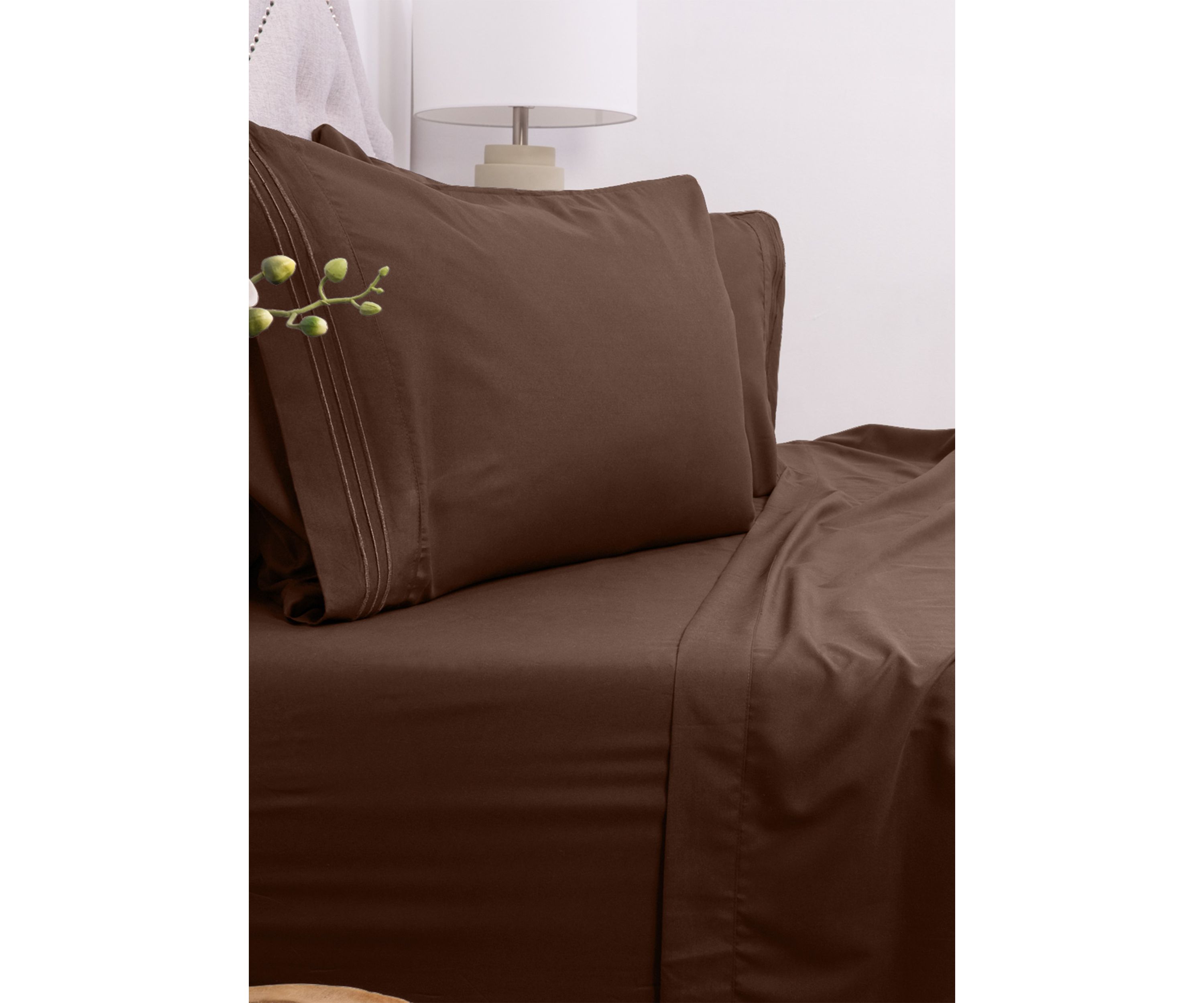 1800 Series 4 Piece Deep Pocket Bed Sheet Set