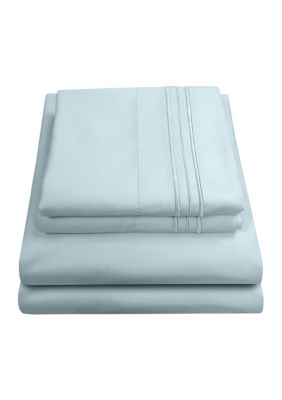 1800 Series 4 Piece Deep Pocket Bed Sheet Set