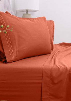 Sweet Home Collection 1800 Series 4 Piece Deep Pocket Bed Sheet Set