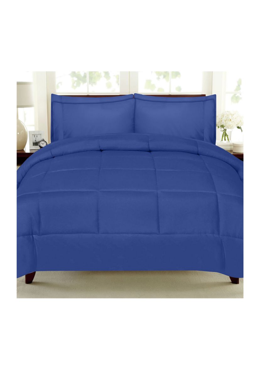 Bed-In-A-Bag Down Alternative Comforter & Sheet Set 7 Piece