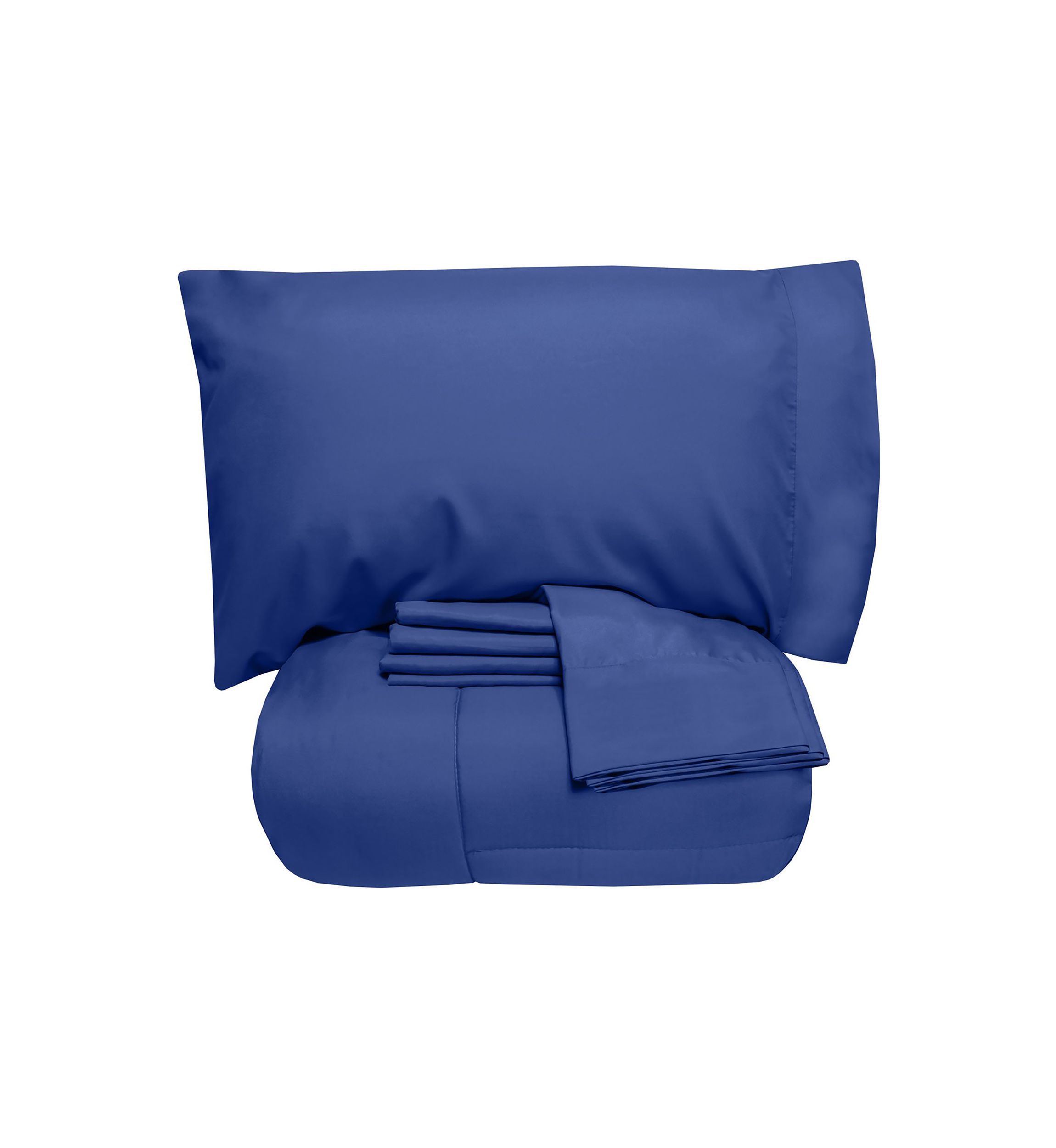 Bed-In-A-Bag Down Alternative Comforter & Sheet Set 7 Piece