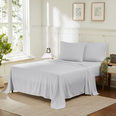 Sweet Home Collection 4 Piece Sheet Set, Ultra Soft 1800 Series, Double Brushed Microfiber, Grey, Twin/Twin XL