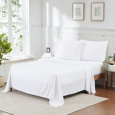 Sweet Home Collection 4 Piece Sheet Set, Ultra Soft 1800 Series, Double Brushed Microfiber, White, Twin Long