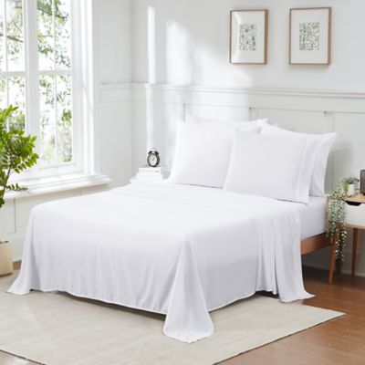 Sweet Home Collection 6 Piece Sheet Set, Ultra Soft 1800 Series, Double Brushed Microfiber, White, Full