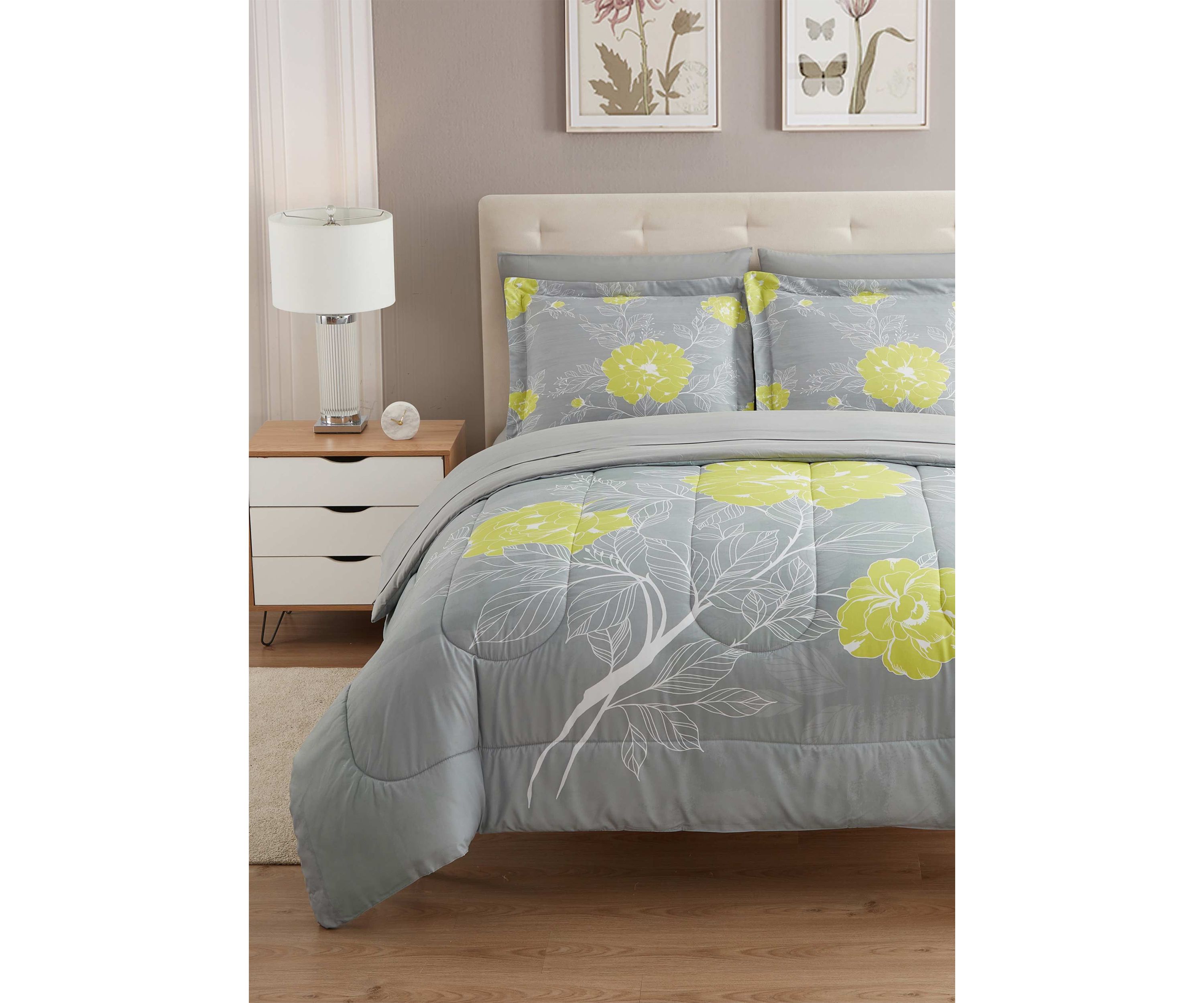 7 Piece Florence Bed in a Bag Comforter, Sham & Sheet Set
