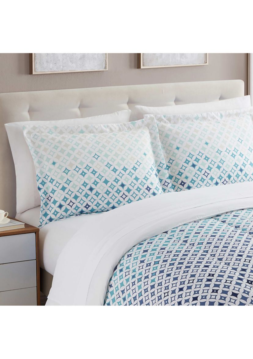 7 Piece Genova Bed in a Bag Comforter, Sham & Sheet Set