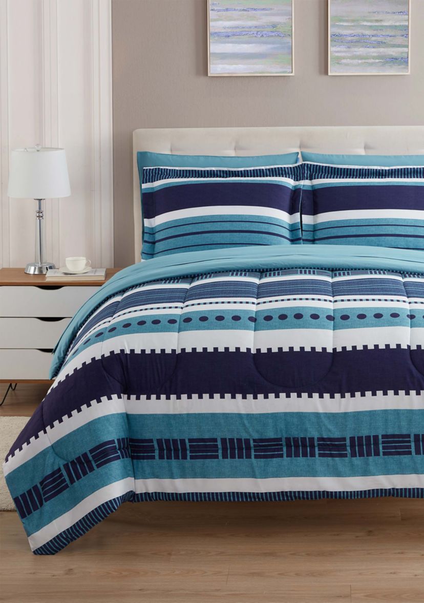 7 Piece Marino Bed in a Bag Comforter, Sham & Sheet Set