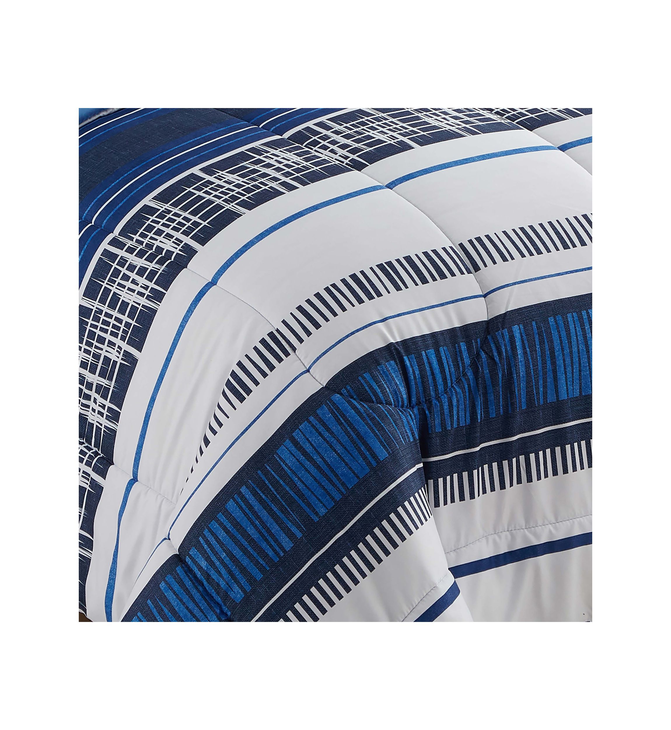 7 Piece Mediterranean Bed in a Bag Comforter, Sham & Sheet Set