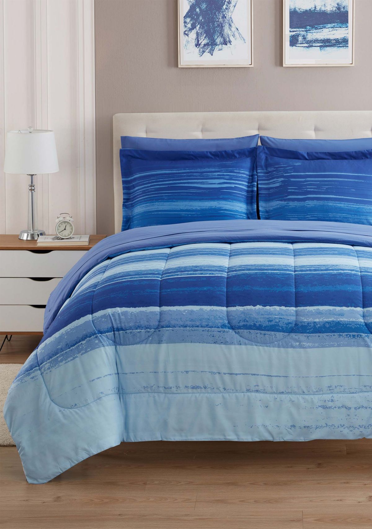 7 Piece Siena Bed in a Bag Comforter, Sham & Sheet Set