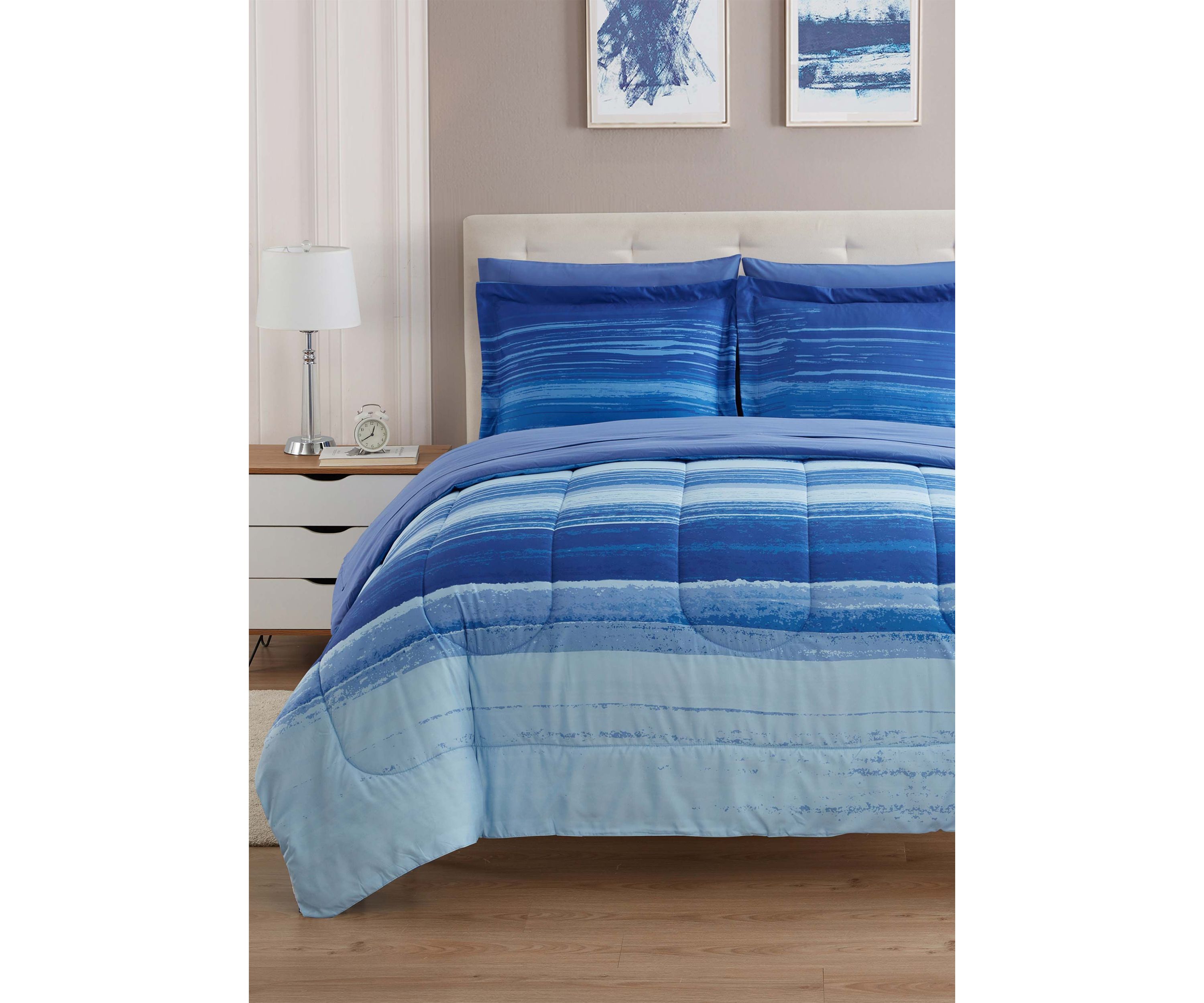 7 Piece Siena Bed in a Bag Comforter, Sham & Sheet Set