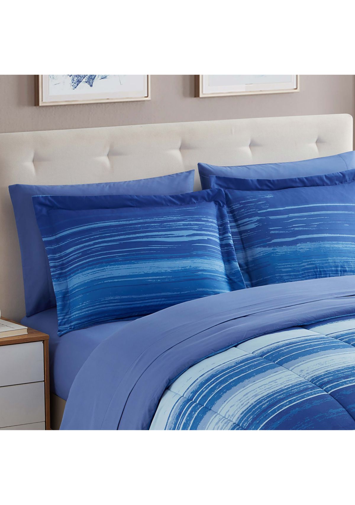 7 Piece Siena Bed in a Bag Comforter, Sham & Sheet Set