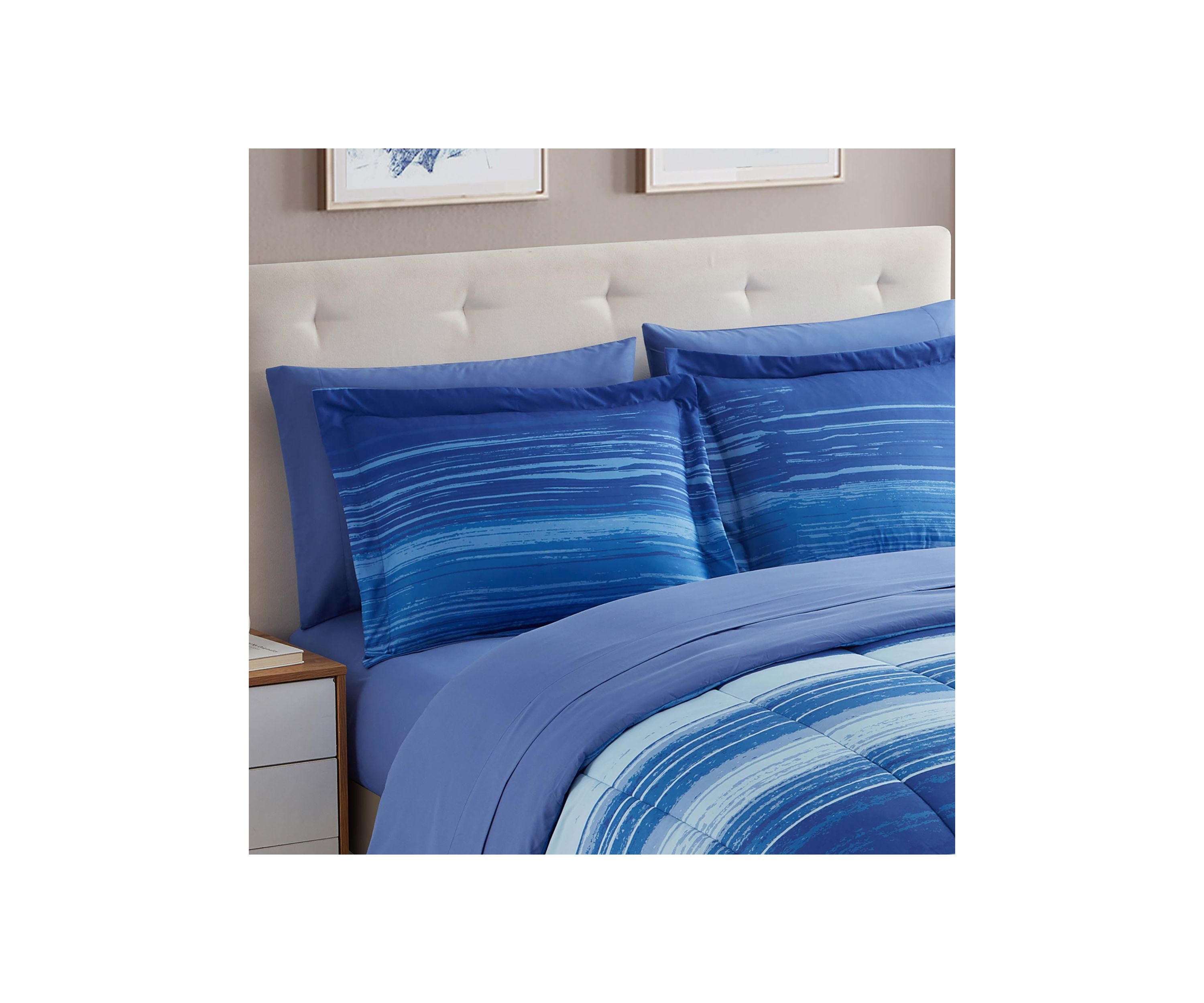 7 Piece Siena Bed in a Bag Comforter, Sham & Sheet Set