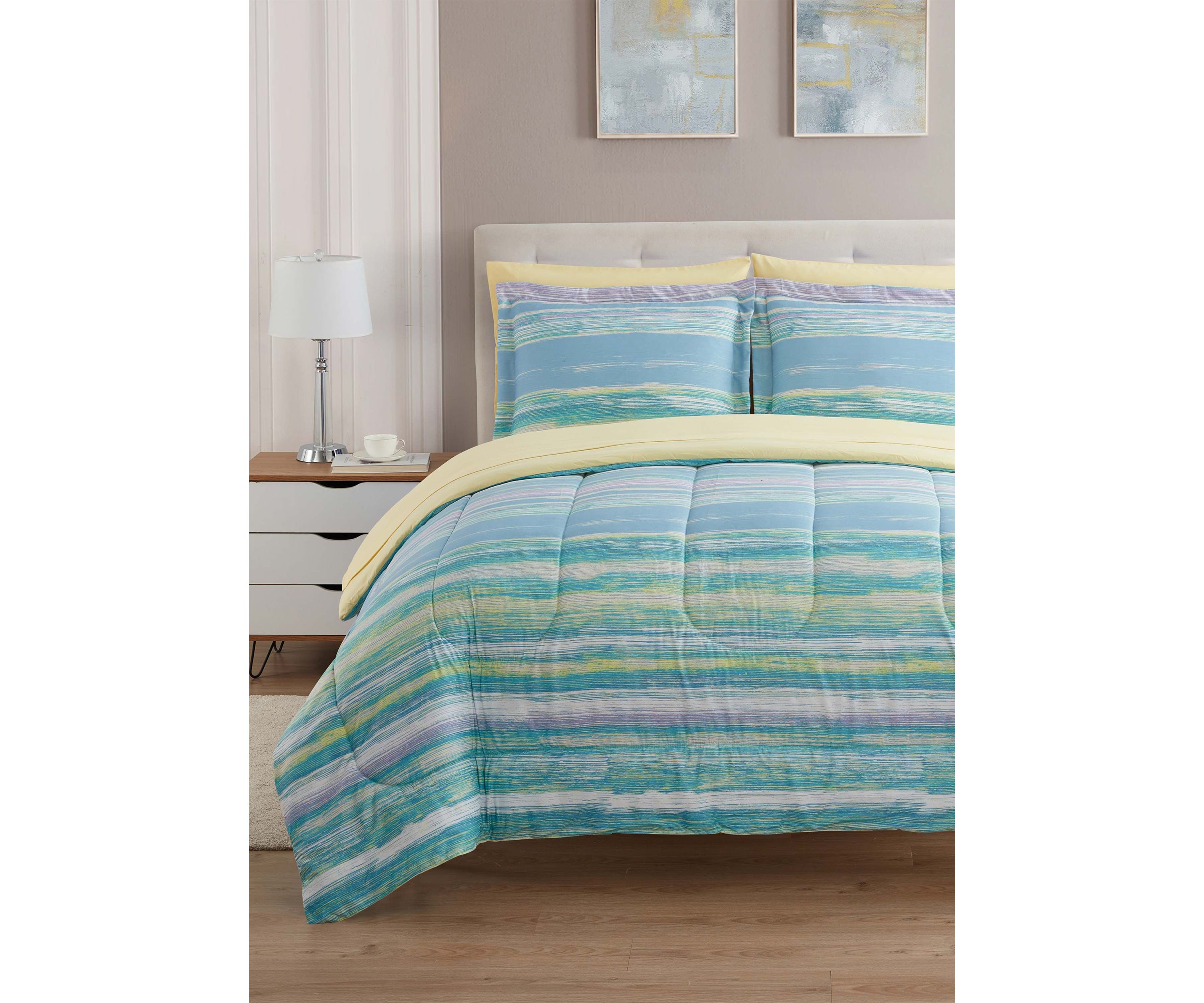 7 Piece Sorento Bed in a Bag Comforter, Sham & Sheet Set