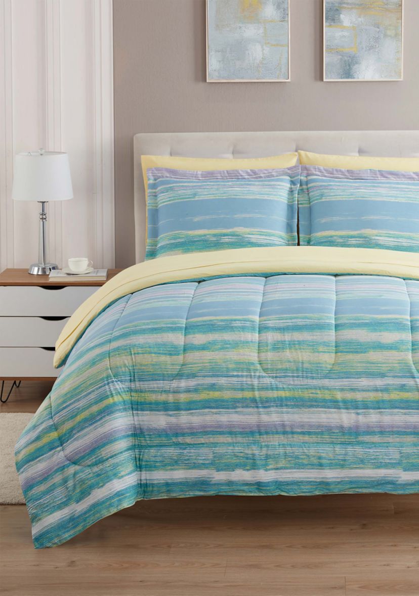 7 Piece Sorento Bed in a Bag Comforter, Sham & Sheet Set