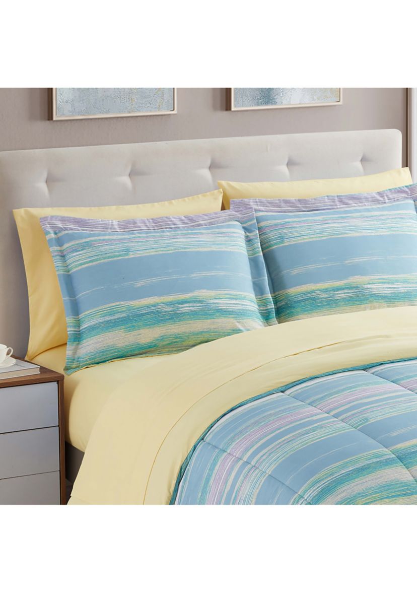 7 Piece Sorento Bed in a Bag Comforter, Sham & Sheet Set