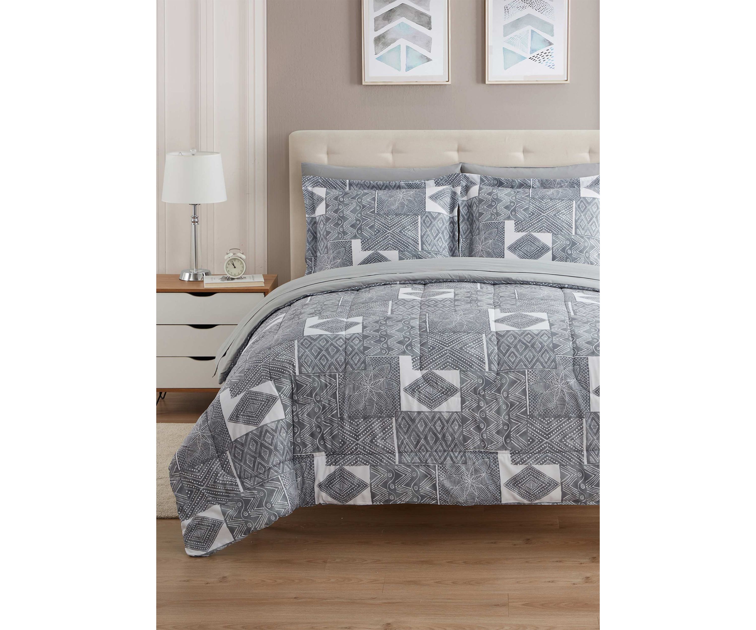 7 Piece Tulsa Bed in a Bag Comforter, Sham & Sheet Set