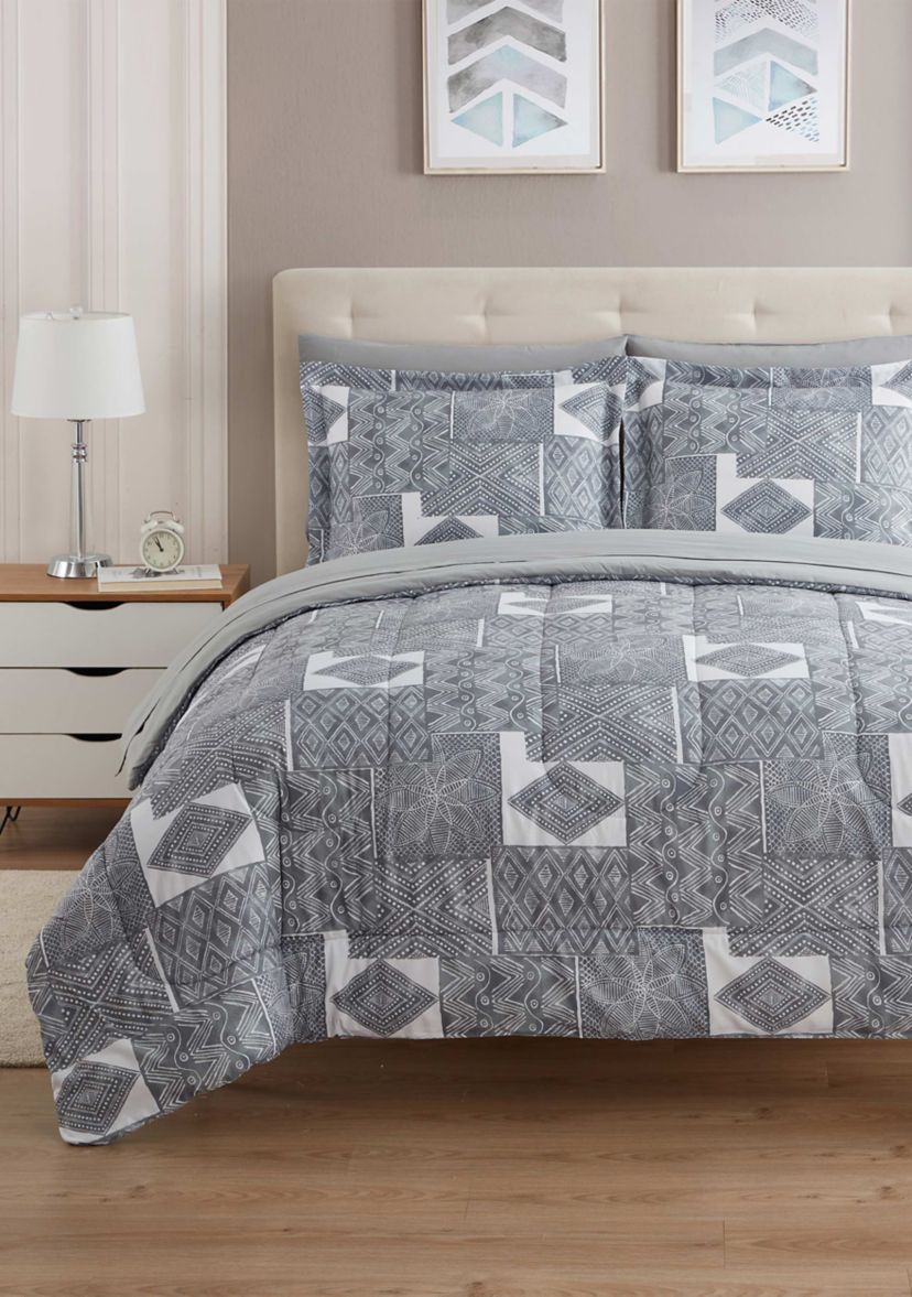 7 Piece Tulsa Bed in a Bag Comforter, Sham & Sheet Set