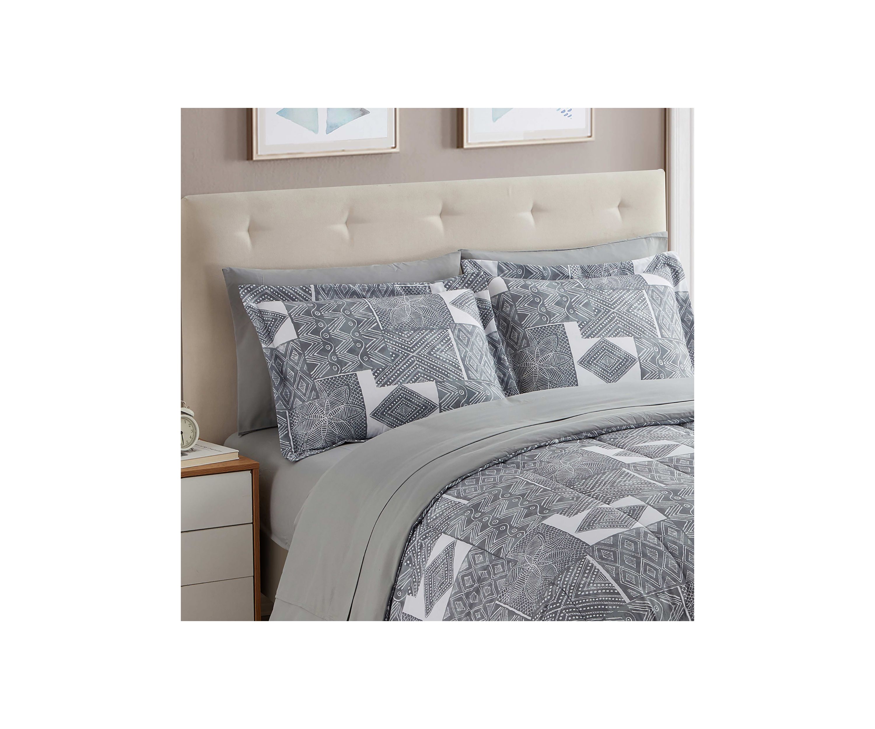 7 Piece Tulsa Bed in a Bag Comforter, Sham & Sheet Set