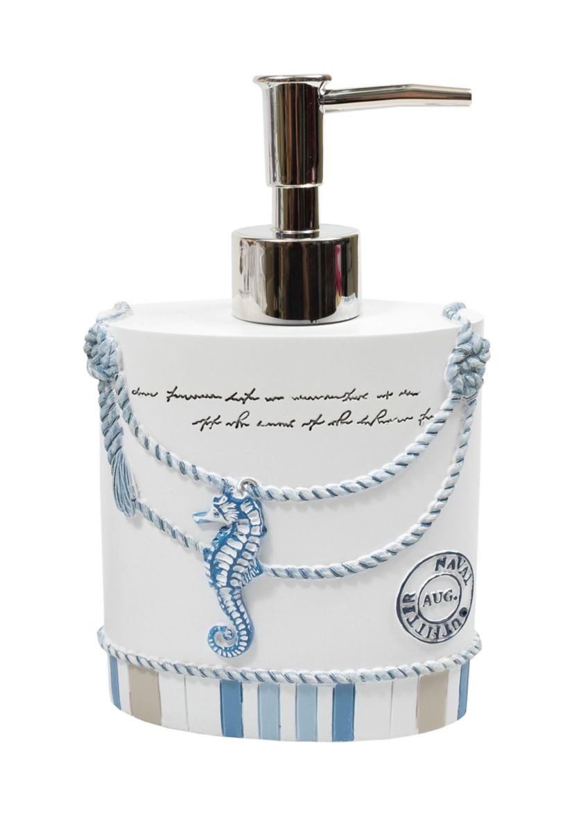 Beach Life Bath Accessory Collection 4 Piece Bathroom Set
