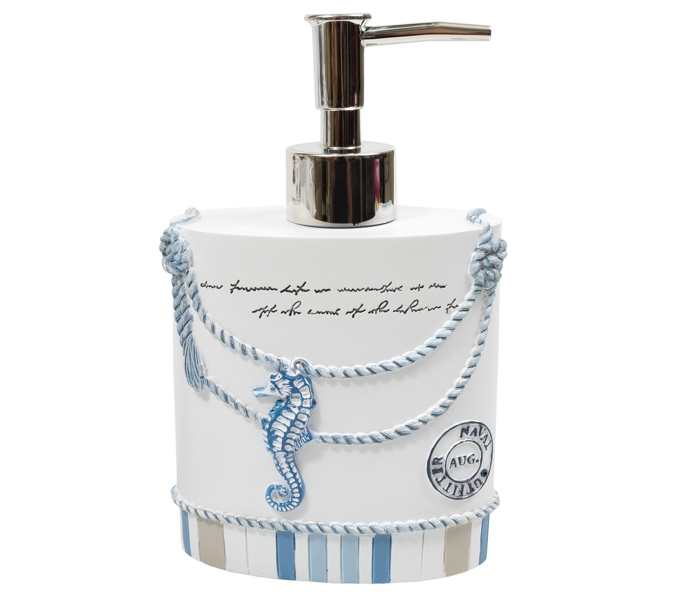 Beach Life Bath Accessory Collection Bathroom Lotion/Soap Dispenser