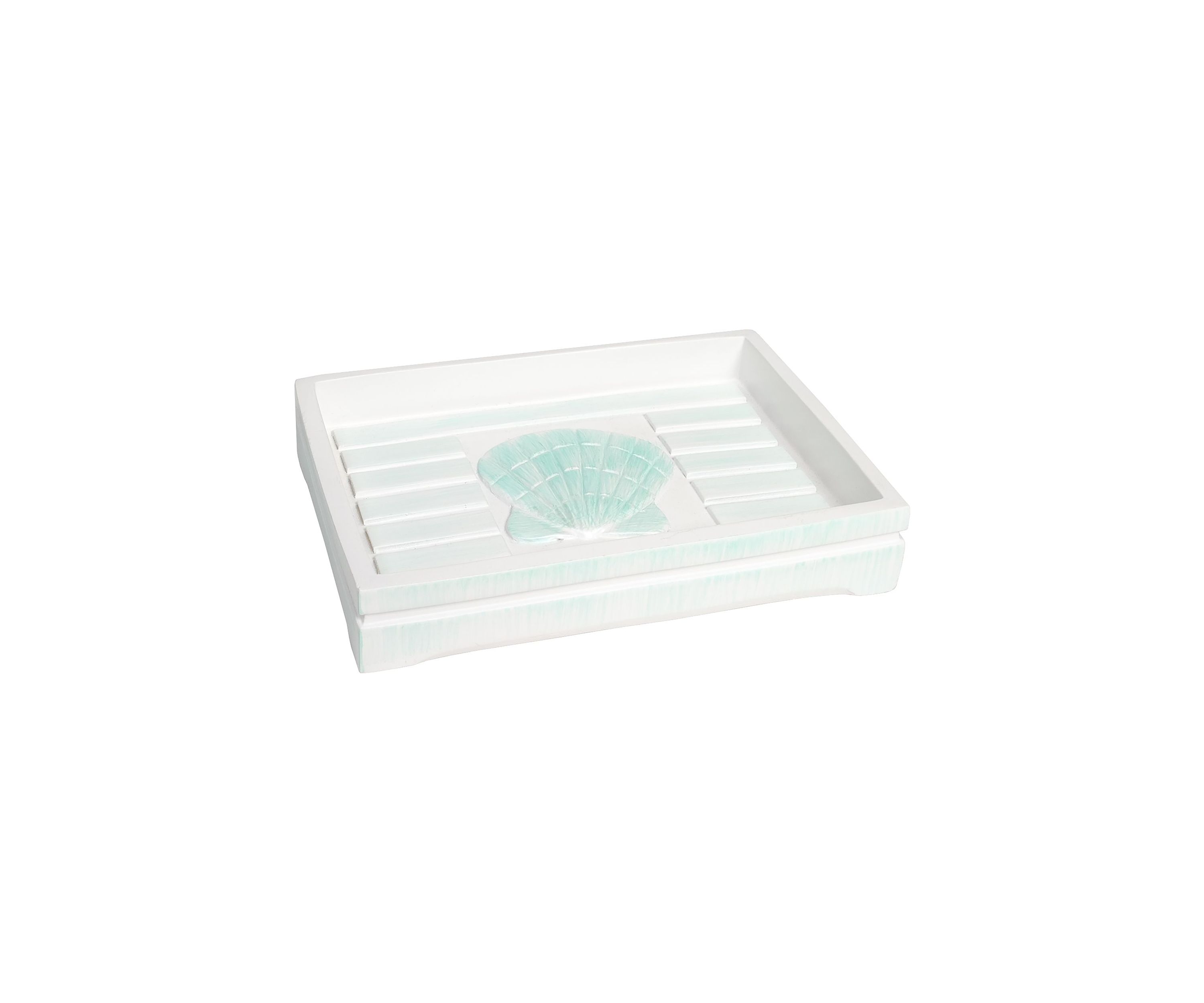 Beach Shells Bath Accessory Collection Poly Resin Bathroom Soap Dish
