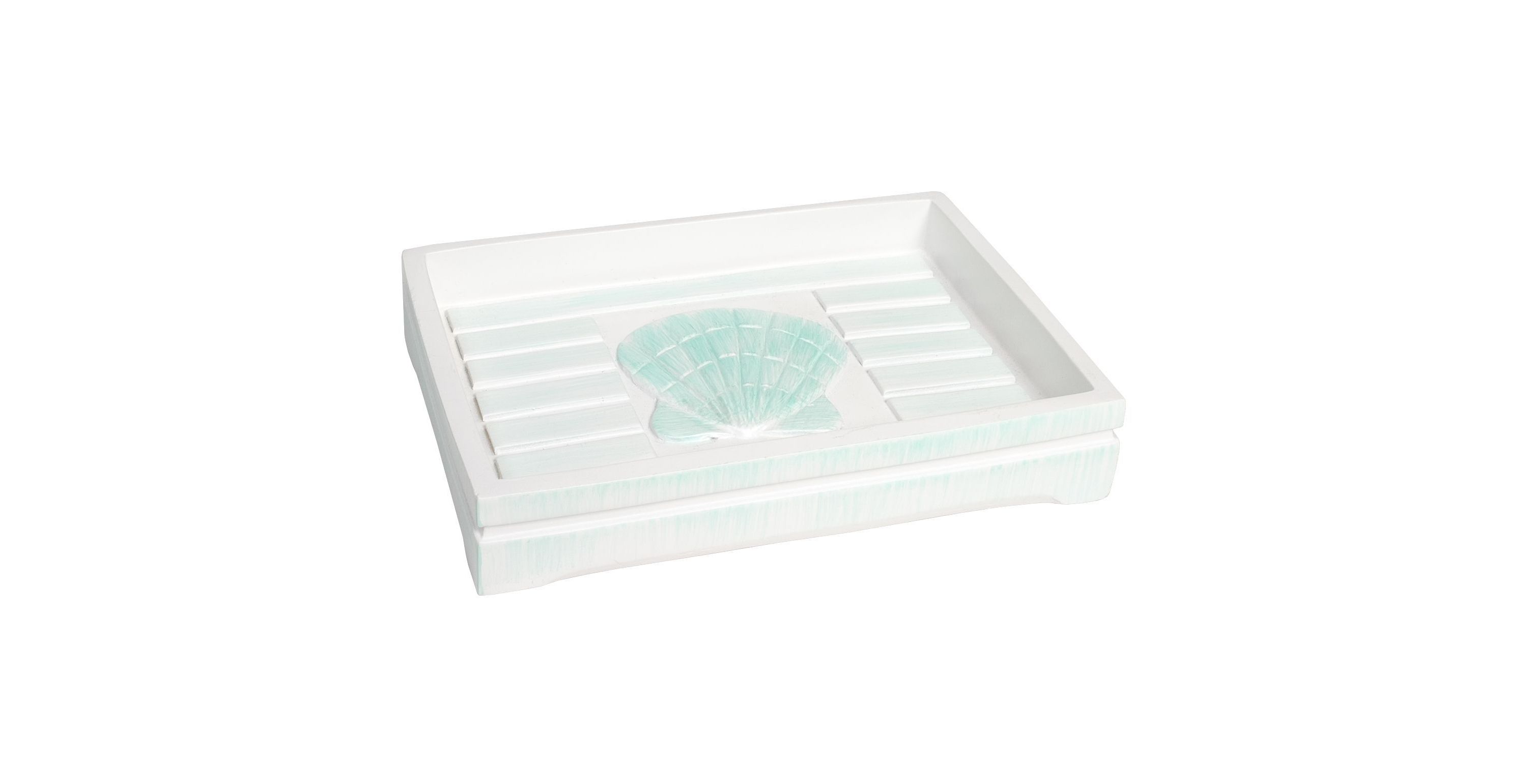 Beach Shells Bath Accessory Collection Poly Resin Bathroom Soap Dish