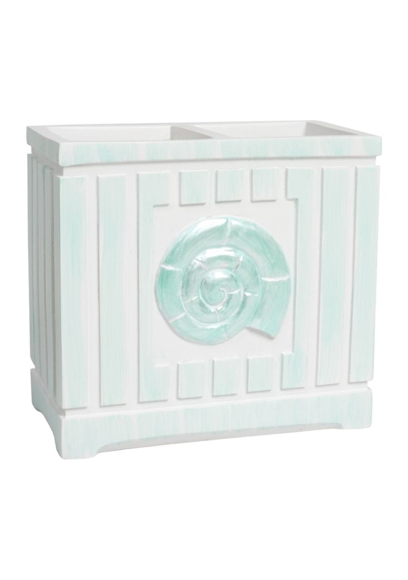 Beach Shells Bath Accessory Collection Poly Resin Bathroom Toothbrush Holder