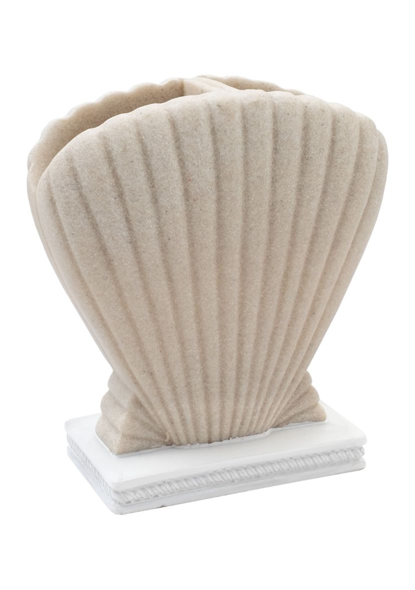 Coastal Shell Bath Accessory Collection 4 Piece Bathroom Set