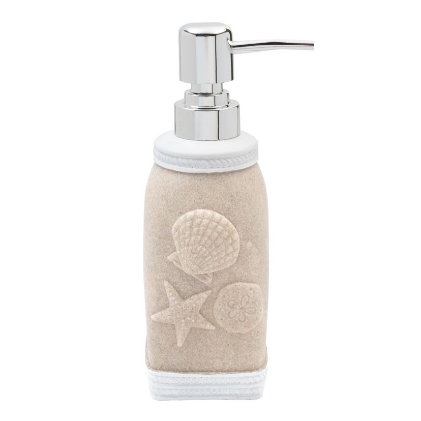 Coastal Shell Bath Accessory Collection Bathroom Lotion/Soap Pump