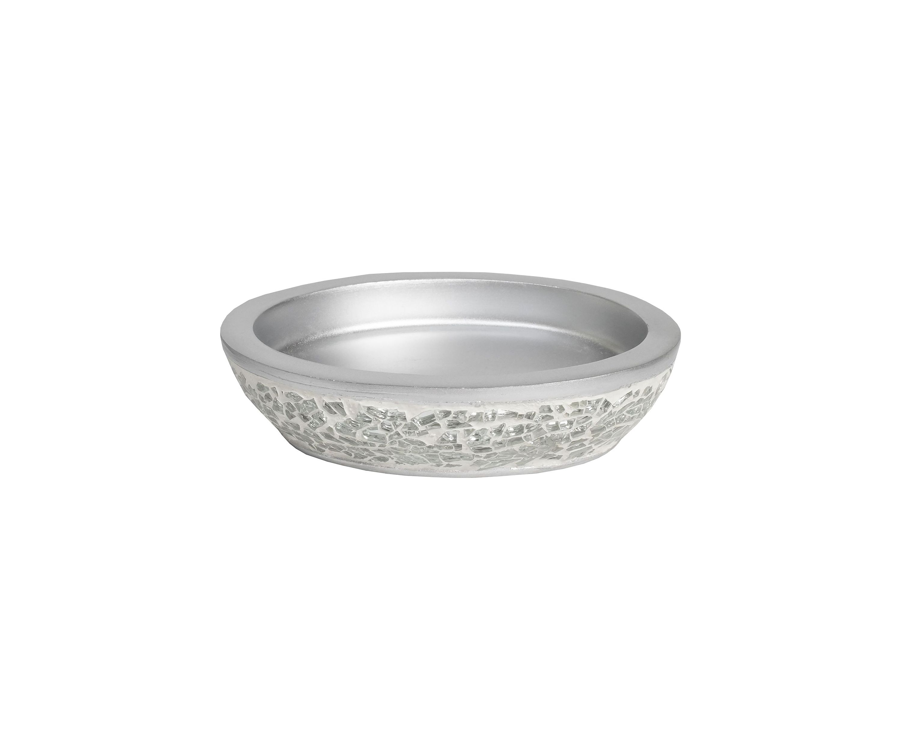 Glamour Bath Accessory Collection Poly Resin Bathroom Soap Dish