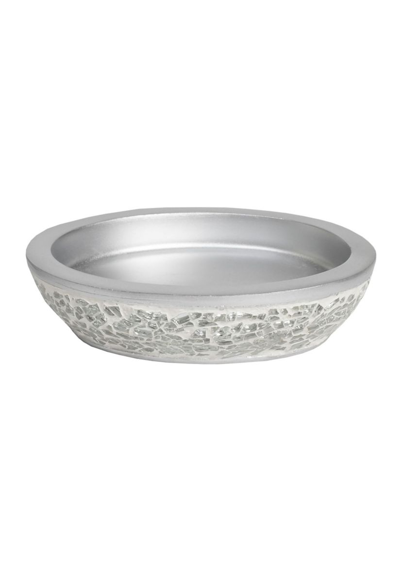 Glamour Bath Accessory Collection Poly Resin Bathroom Soap Dish