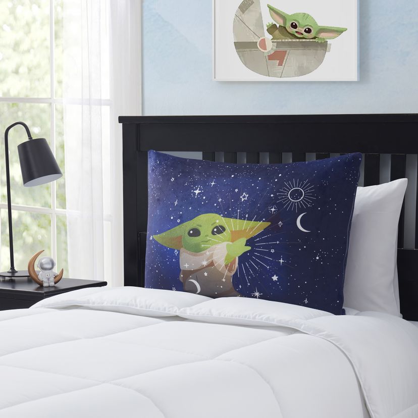 Baby Yoda Grogu Reversible 20" x 26" Bed Pillow
