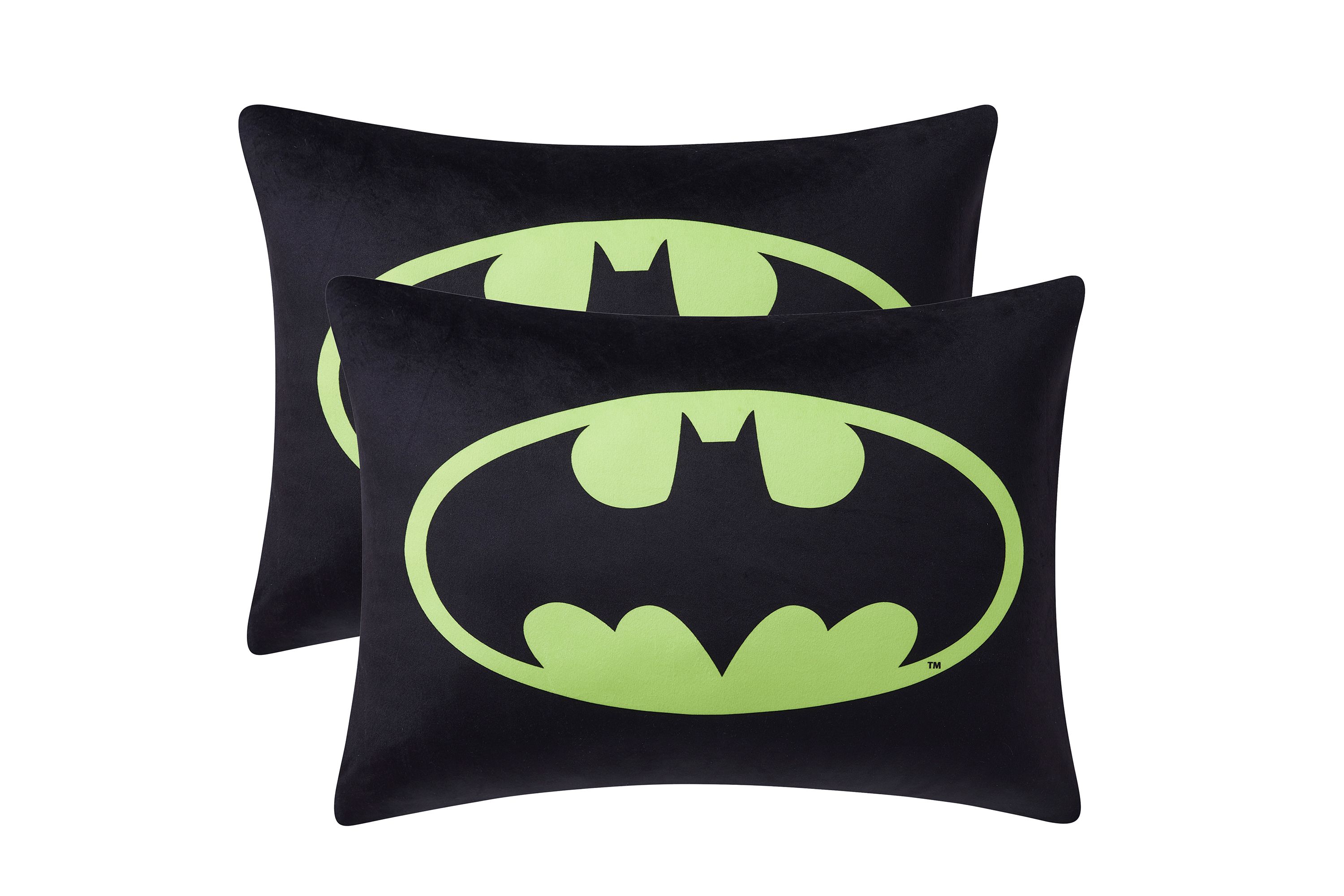Batman Signal Reversible 20" x 26" Bed Pillow 2 Pack