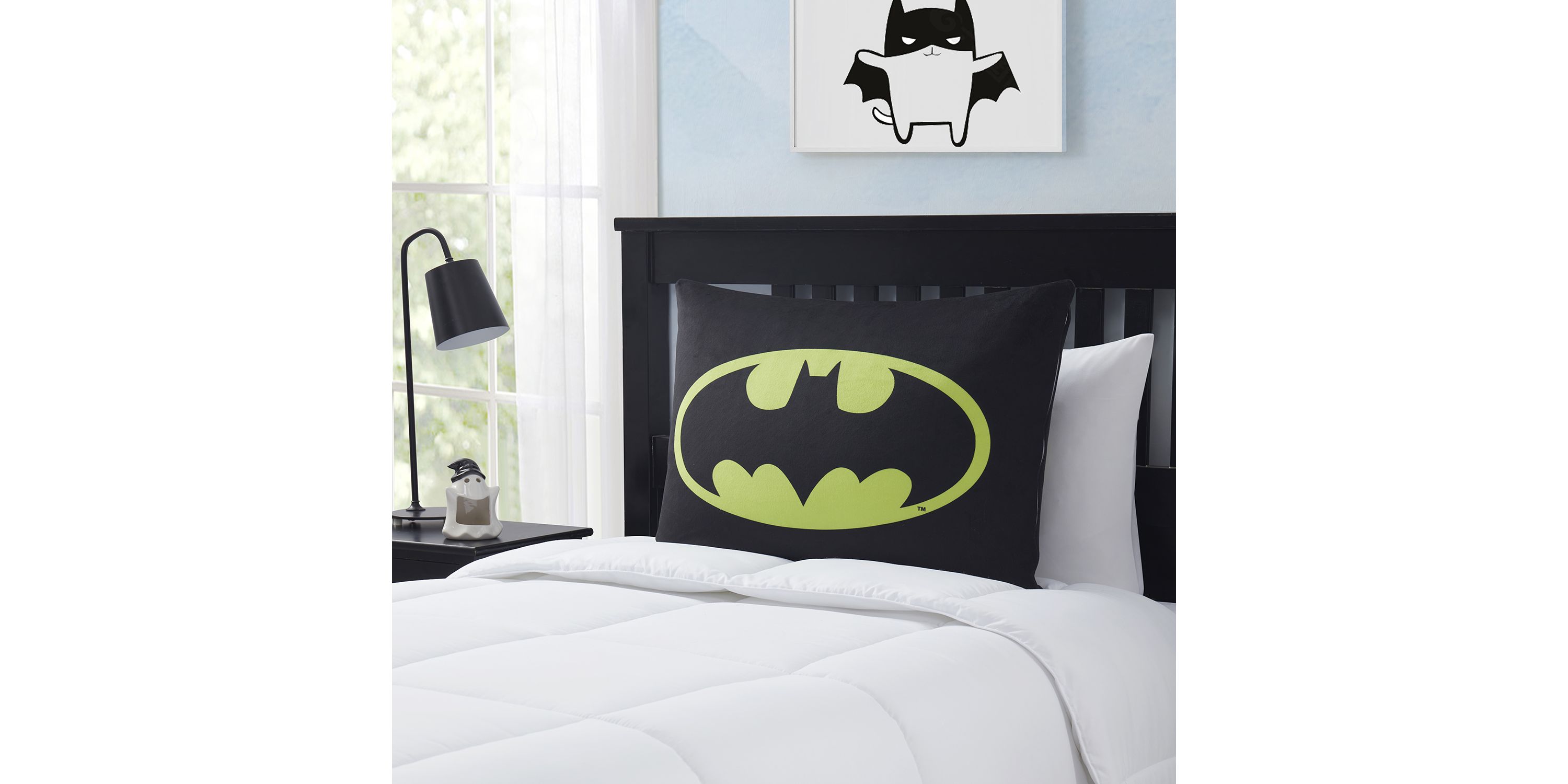 Batman Signal Reversible 20" x 26" Bed Pillow