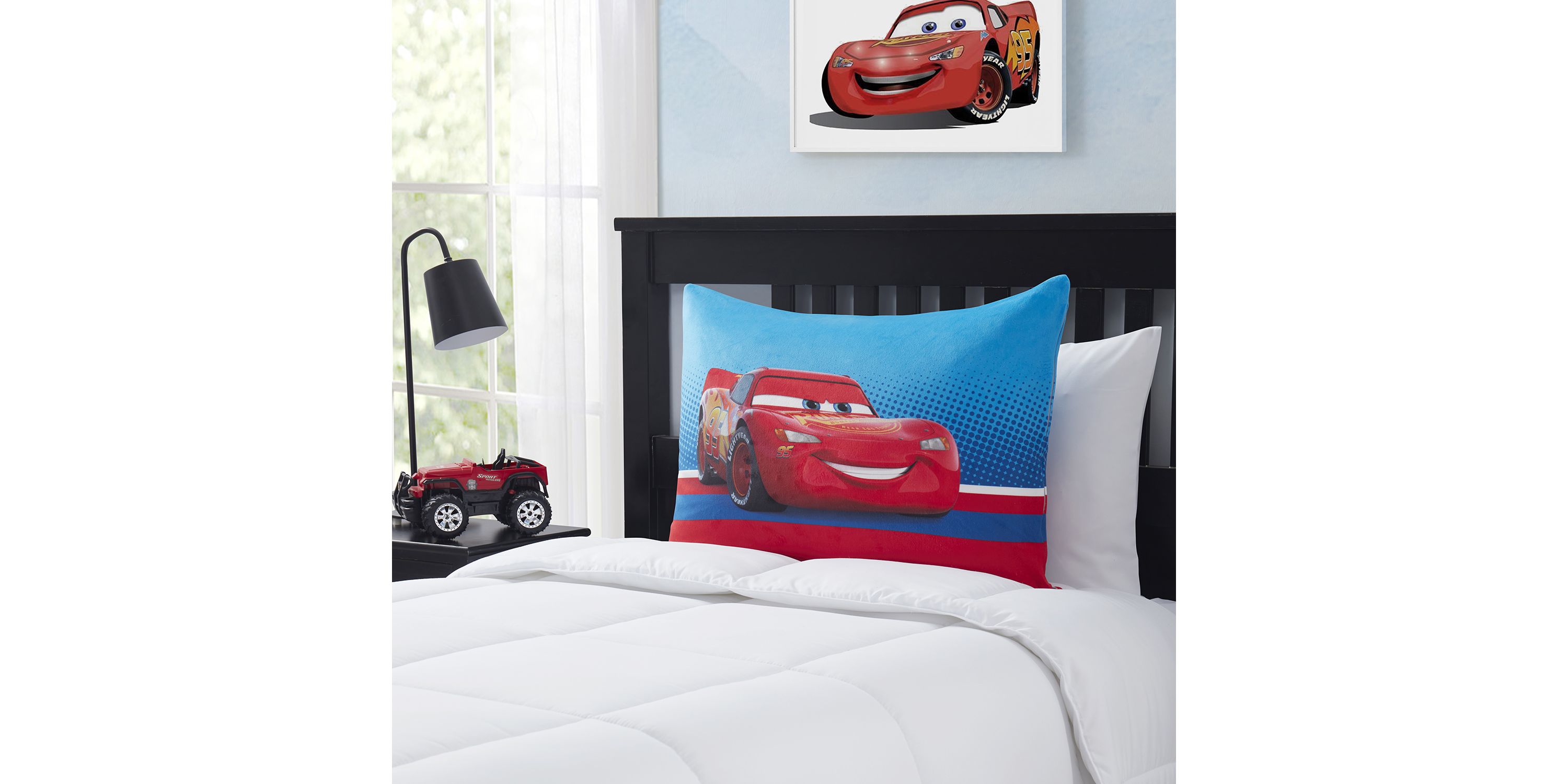 Cars Lightning McQueen Reversible 20" x 26" Bed Pillow