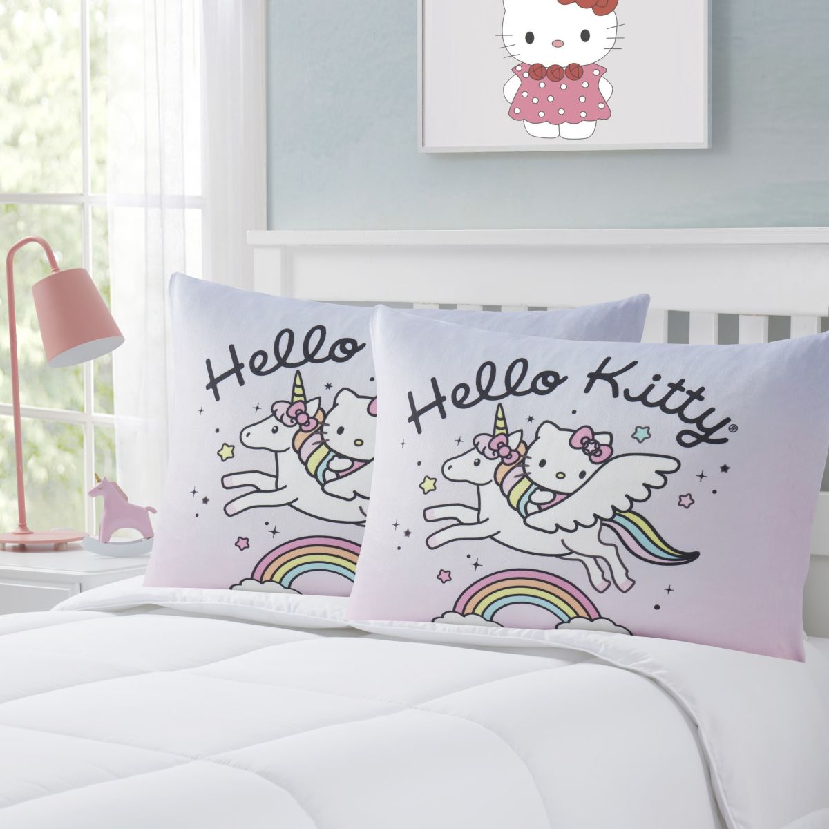 Hello Kitty Reversible 20" x 26" Bed Pillow 2 PK