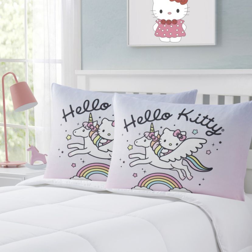 Hello Kitty Reversible 20" x 26" Bed Pillow 2 PK