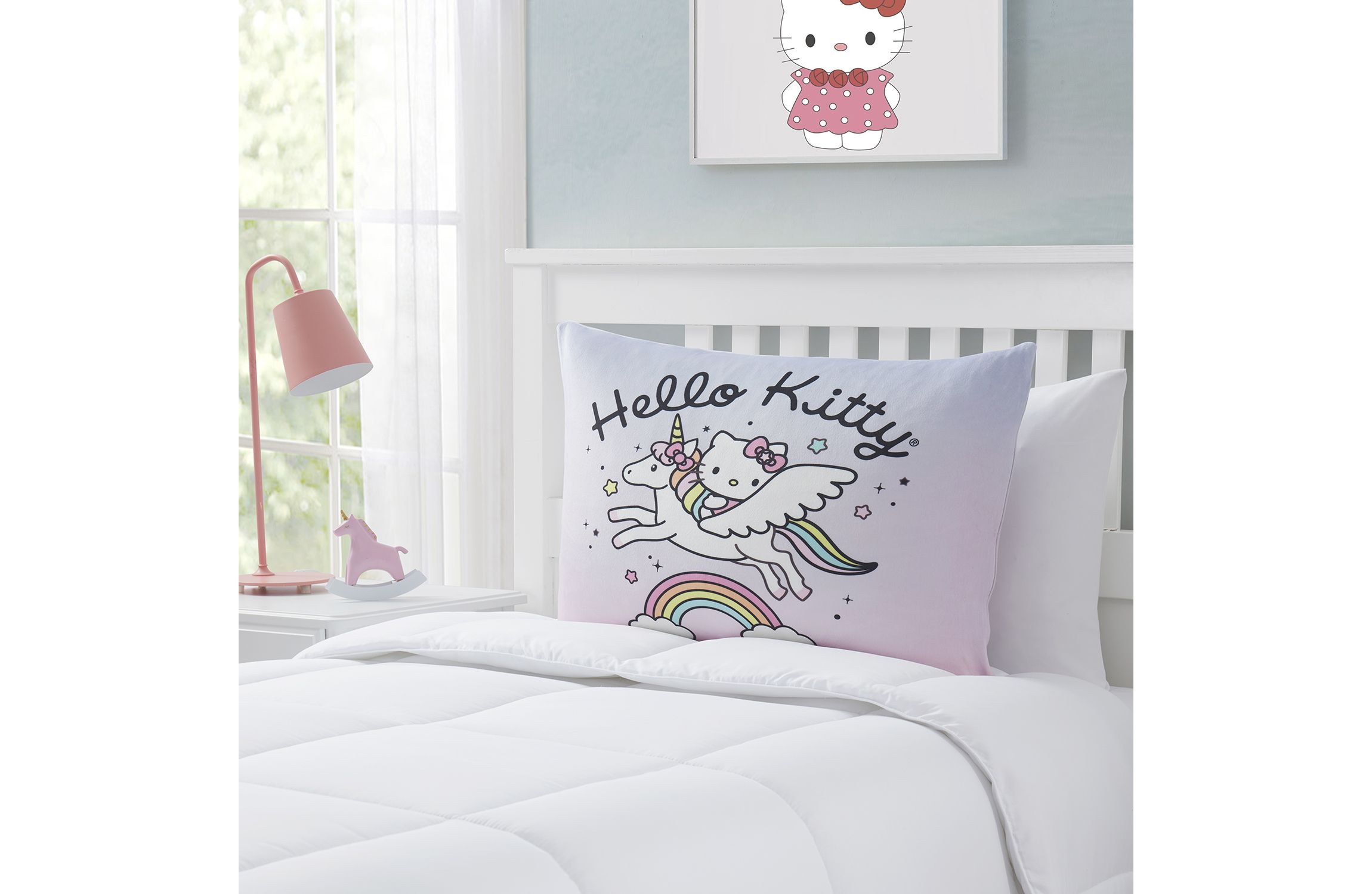 Hello Kitty Reversible 20" x 26" Bed Pillow