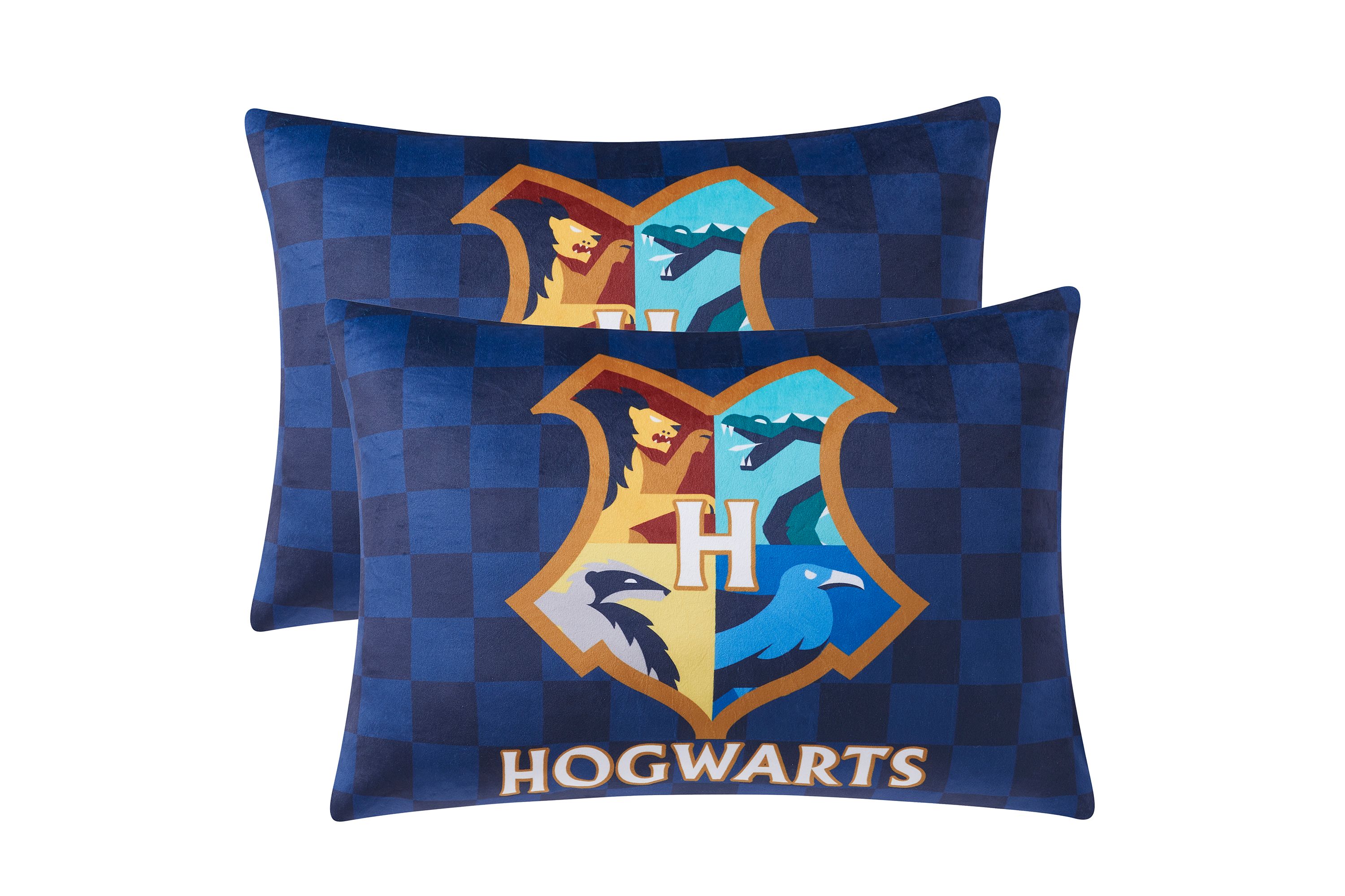 Hogwarts Harry Potter Reversible 20" x 26" Bed Pillow 2 Pack