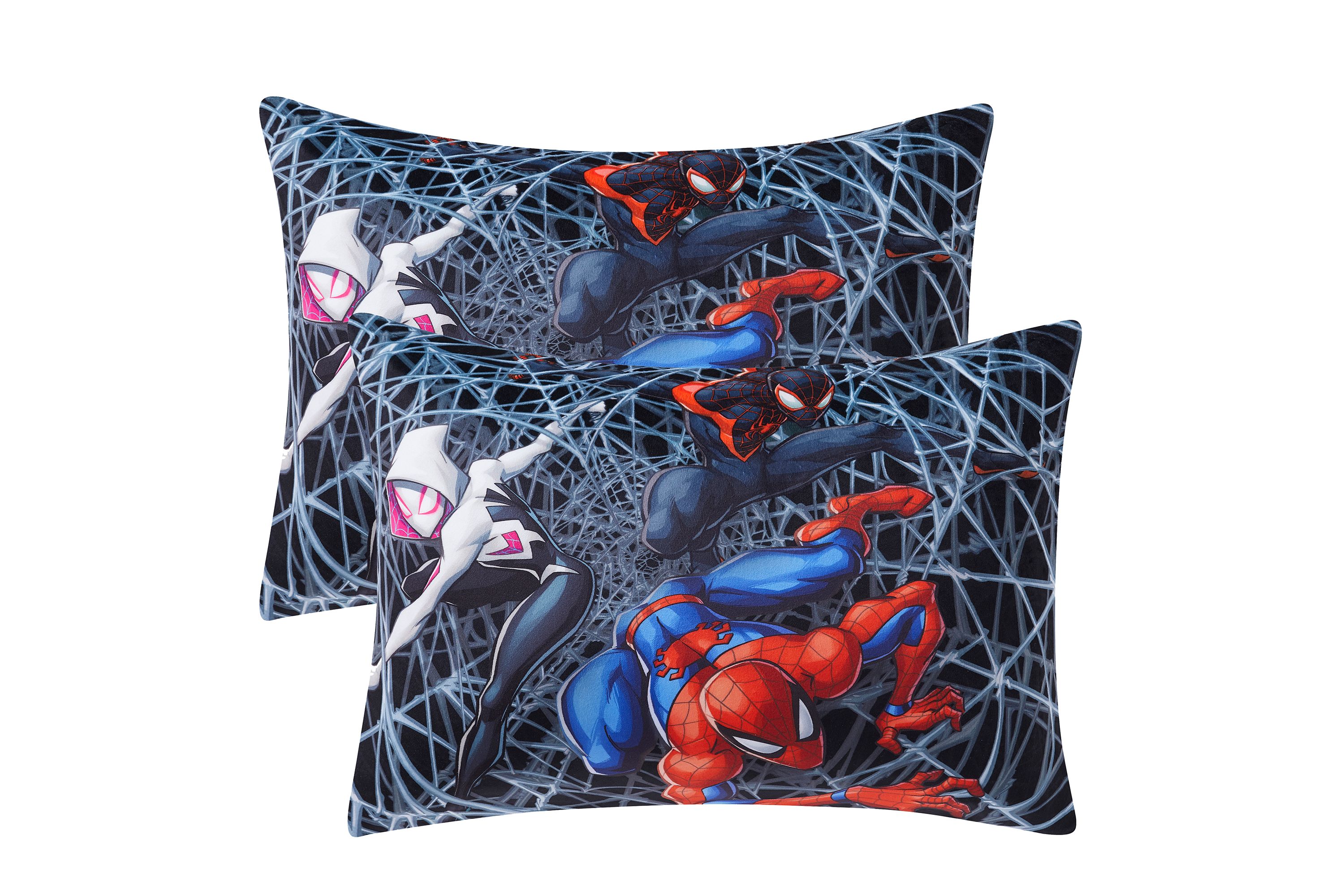 Spiderman Spidey Friends Reversible 20" x 26" Bed Pillow 2 Pack